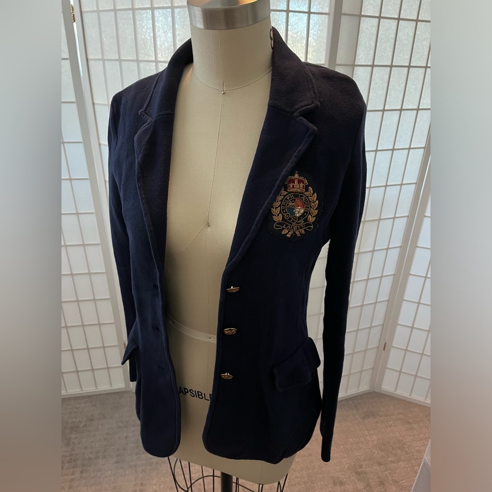 Ralph Lauren Vintage Preppy Navy Blazer | Size: M